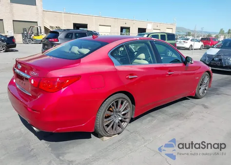 2017 Infiniti Q50 Red Sport 400 из США, поврежденный, VIN JN1FV7AP9HM850474